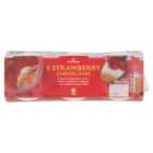 Morrisons 3 Strawberry Cheesecakes 3 x 100g