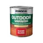 Ronseal Outdoor Varnish – Clear Gloss, 750ml