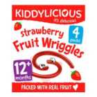 Kiddylicious Strawberry Fruit Wriggles 4 Yummy Bags 48g