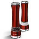 Morphy Richards Electronic Salt and Pepper Mill Set - Red