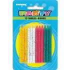 Glitter Birthday Candles 12 per pack