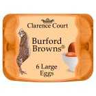 Clarence Court Large Burford Browns Free Range Eggs, 6s