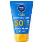 Nivea Sun Kids Protect and Care Sun Cream To Go SPF50+ 50ml