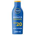 Nivea Sun Protect and Moisture Sun Cream Lotion SPF20 200ml