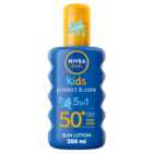 Nivea Sun Kids Protect and Care Coloured Sun Cream Spray SPF50+ 200ml