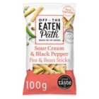 Off The Eaten Path Sour Cream Pea & Bean Sticks Sharing Bag Crisps 100g