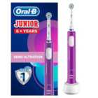 Oral-B Junior Purple Electric Rechargeable Toothbrush for Ages 6+