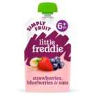 Little Freddie Strawberries, Blueberries & Oats Organic Pouch, 6 mths+ 100g