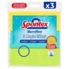 Spontex Magic Effect Microfibre Cloths 3 per pack