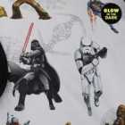 Star Wars Glow in the Dark Duvet Cover and Pillowcase Set