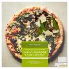 Waitrose Stonebaked Garlic Mushroom & Spinach Pizza, 395g