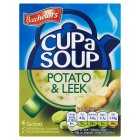 Batchelors 4 Potato & Leek Cup a Soup, 107g