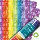 Rainbow Birthday Gift Wrap Sheets 3 per pack