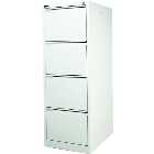 Steelco 4DFCM 4 Drawer Filing Cabinets (Light Grey)