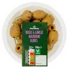 Morrisons Basil & Garlic Olives 150g