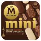 Magnum Mini Classic, Almond & White Chocolate Ice Cream Sticks 6 x 55ml