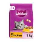 Whiskas 1+ Adult Dry Cat Food with Chicken 7kg