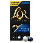 L'OR Ristretto Decaf Coffee Pods x10 Intensity 9 10 per pack