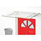 Superroof Rebecca Silver Door Canopy - 1200 x 690mm