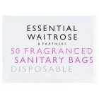Waitrose Sanitary Disposal Bags, 50s