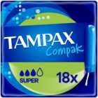 Tampax Compak Super Tampons with Applicator 18 Pack