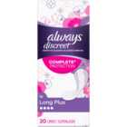 Always Discreet Sensitive Bladder Incontinence Liners Long Plus 20 Pack