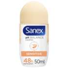 Sanex Sensitive Roll On Deodorant 50ml