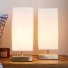 Set of 2 Charlotte Touch Dimmable Table Lamps