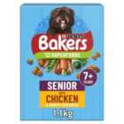 Bakers Senior Dry Dog Food Chicken & Veg 1.1kg