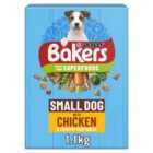 Bakers Small Dog Dry Dog Food Chicken and Veg 1.1kg