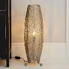 Manila Moroccan 60cm Chrome Floor Lamp