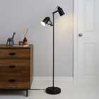 Healy 2 Light Black Floor Lamp
