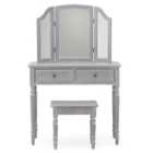 Lucy Cane 2 Drawer Dressing Table Set with Mirror