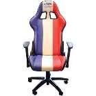 Laser 6656 Racing Office Chair (Red/White/Blue)