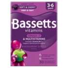 Bassetts Blackcurrant & Apple Omega 3 & Multivitamins 3-6yrs 30 per pack