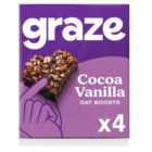 Graze Protein Bites 4 Cocoa Vanilla Oat Squares 120g