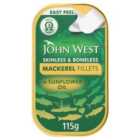 John West Mackerel Fillets In Sunflower Oil (115g) 80g