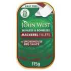John West Skinless & Boneless Mackerel Fillets In Smokehouse BBQSauce(115g) 115g