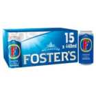 Foster's Lager Beer Cans 15 x 440ml