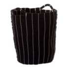 Premier Housewares Lida Rope Laundry Baskets - Black & White