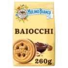 Mulino Bianco Baiocchi Biscuits with Hazelnut Cocoa Filling 260g