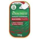 John West Mackerel Fillets In Spicy Tomato & Chilli Sauce 115g