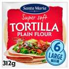 Santa Maria Large Plain Flour Tortilla 6 per pack
