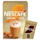 Nescafe Gold Caramel Latte Instant Coffee 8 x Sachets 136g