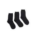 Pringle Womens Plain Socks, Black, Size 4-8 3 per pack