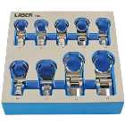 Laser 7164 1/2'' Drive 9 Piece Flexible Crows Foot Wrench Set