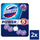 Domestos Power 5 Toilet Rim Block Lavender 2 per pack