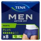 TENA Men Active Fit Incontinence Pants Plus Large 8 per pack