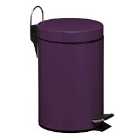 Premier Housewares 3L Pedal Bin - Purple