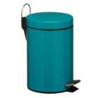 Premier Housewares 3L Pedal Bin - Turquoise